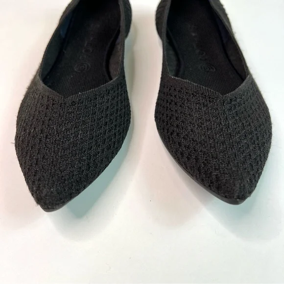 Rothy's The Point Retired Honeycomb Flats in Black Size 11 - Picture 4 of 13
